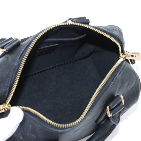 Louis Vuitton Noir Monogram Empreinte Leather Speedy 20 [Clearance Sale]