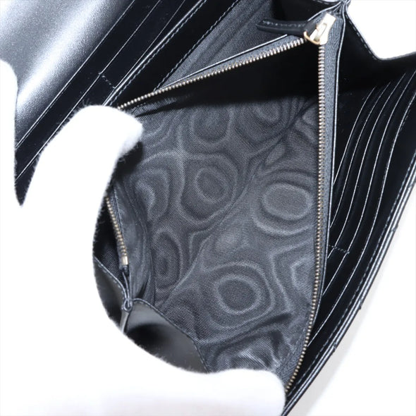 Gucci Black Leather GG Marmont Chain Wallet [Clearance Sale]