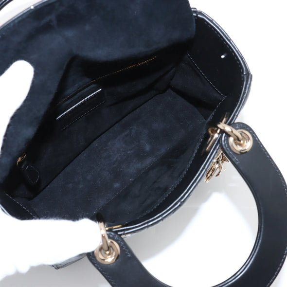 Christian Dior Black Cannage Lambskin Leather Small Lady Dior Bag [Clearance Sale]
