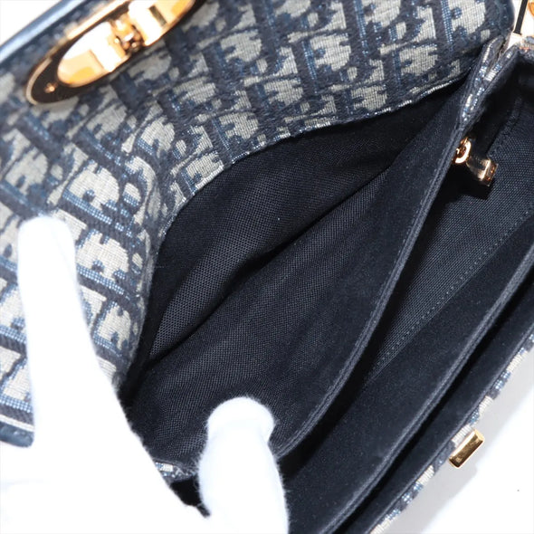 Christian Dior Blue Dior Oblique Jacquard 30 Montaigne Avenue Bag  [Clearance Sale]