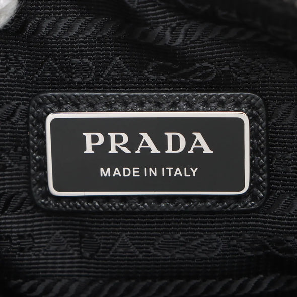 Prada Black Re-Nylon and Saffiano Leather Shoulder Bag [Clearance Sale]