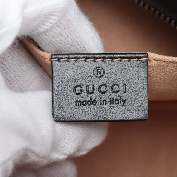 Gucci Black Leather GG Marmont Small Shoulder Bag [Clearance Sale]