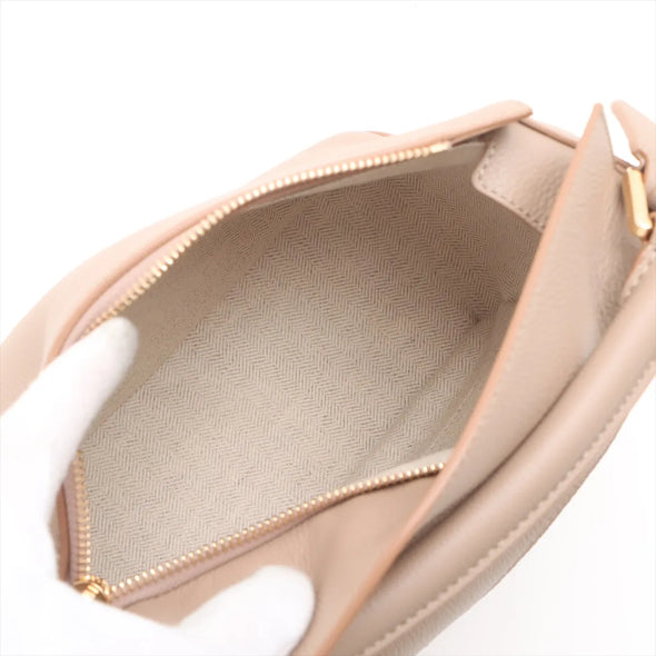 Loewe Beige White Leather Small Puzzle Bag  [Clearance Sale]