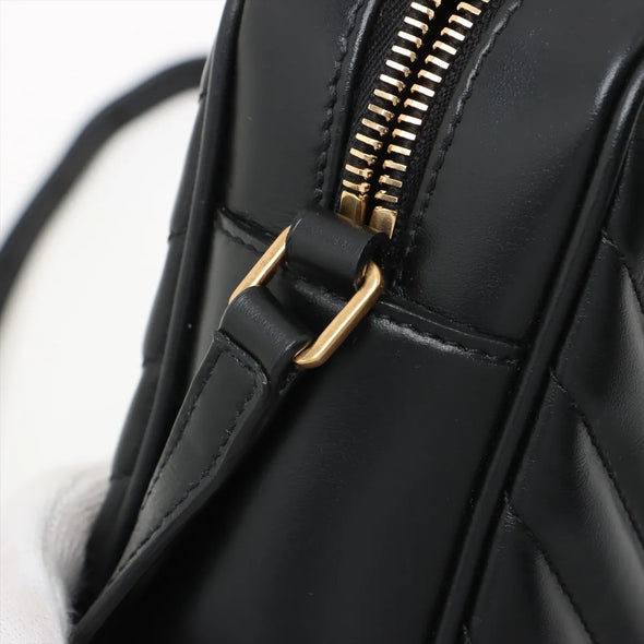 Saint Laurent Black Quilted Leather Lou Camera Bag [Clearance Sale]