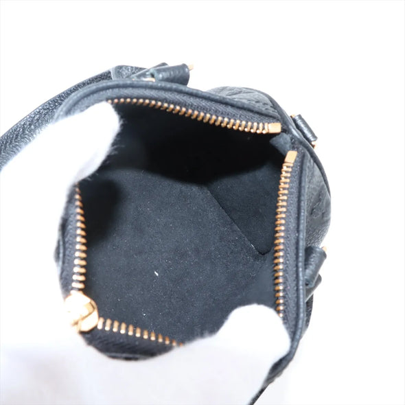 Louis Vuitton Noir Monogram Empreinte Leather Nano Speedy [Clearance Sale]