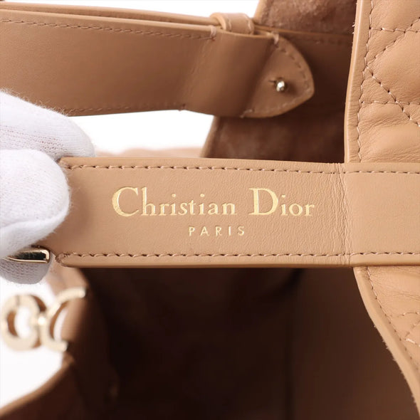 Christian Dior Beige Macrocannage Leather Toujours Bag  [Clearance Sale]