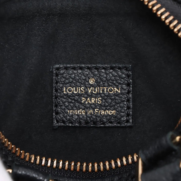 Louis Vuitton Noir Monogram Empreinte Leather Nano Speedy [Clearance Sale]