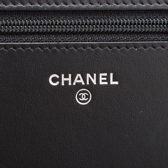 Chanel Black Caviar Calfskin Boy Chanel Wallet On Chain [Clearance Sale]
