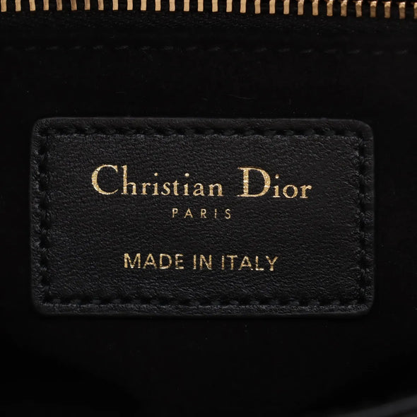 Christian Dior Black Cannage Lambskin Leather Small Lady Dior Bag  [Clearance Sale]
