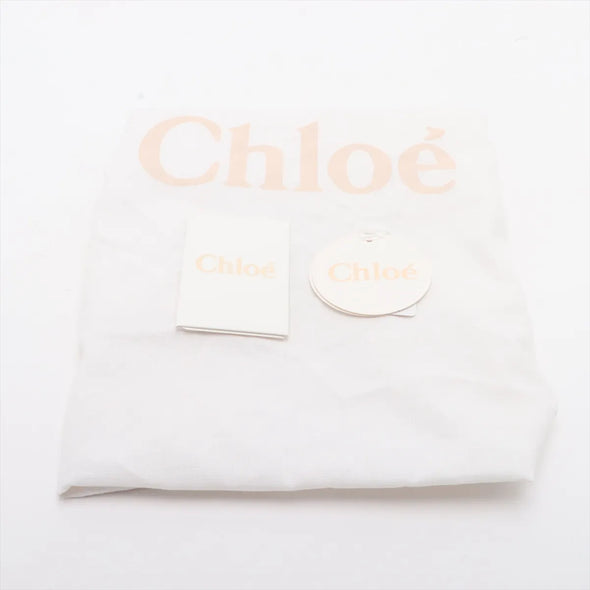 Chloe Black and Beige Canvas Medium Woody Tote Bag [Clearance Sale]