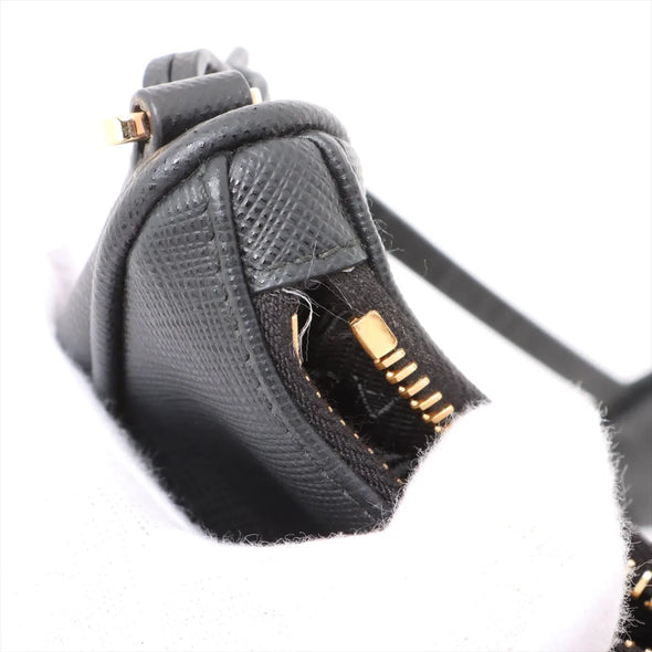 Prada Black Saffiano Leather and Re-Nylon Re-Edition 2005 Shoulder Bag [Clearance Sale]