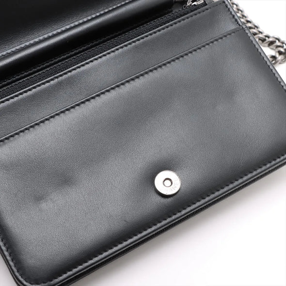 Chanel Black Caviar Calfskin Boy Chanel Wallet On Chain [Clearance Sale]