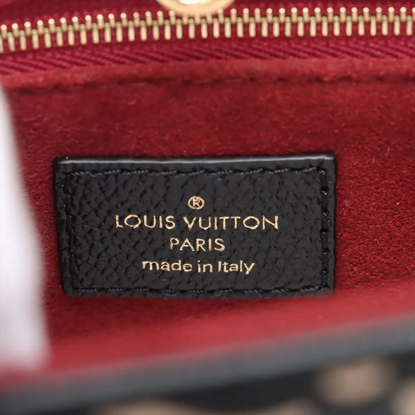 Louis Vuitton Black Beige Bicolor Monogram Empreinte Leather OnTheGo PM [Clearance Sale]