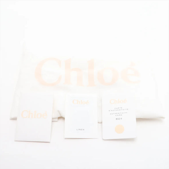 Chloe Black and Beige Canvas Medium Woody Tote Bag [Clearance Sale]