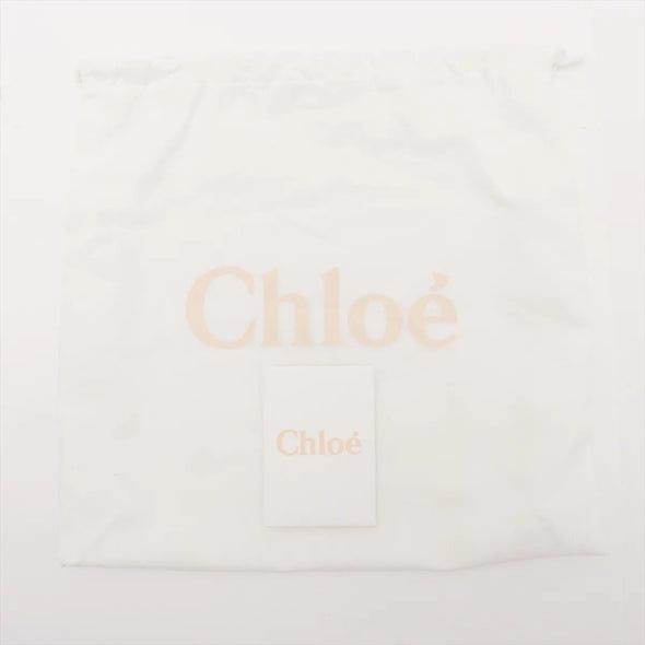 Chloe Brown and Beige Canvas Small Woody Tote Bag [Clearance Sale]