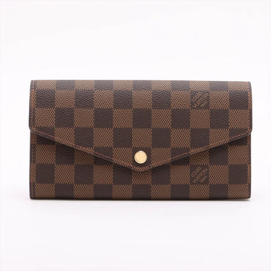 Louis Vuitton Damier Ebene Canvas Sarah Wallet [Clearance Sale]