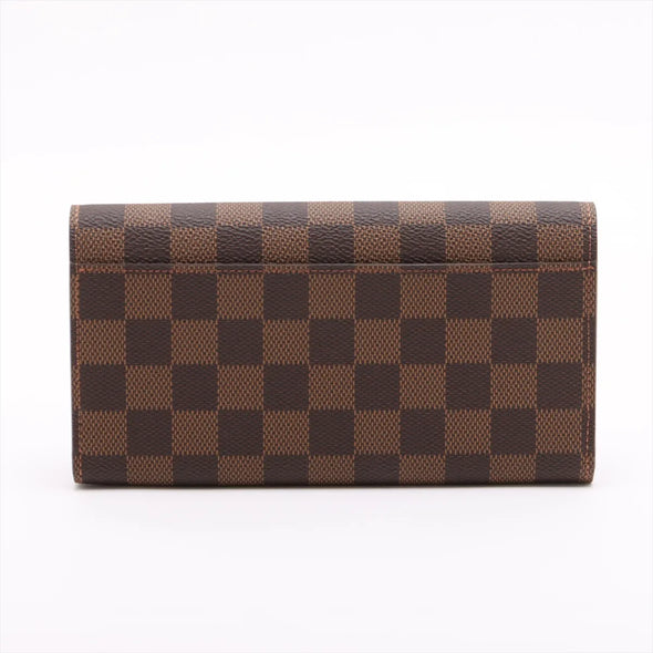 Louis Vuitton Damier Ebene Canvas Sarah Wallet [Clearance Sale]