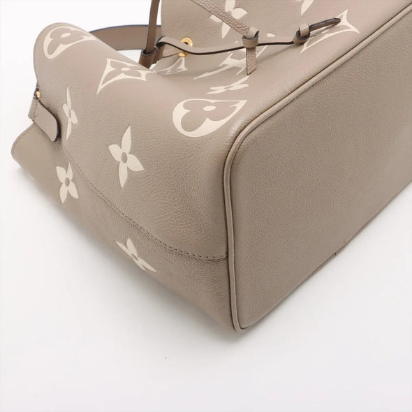 Louis Vuitton Tourterelle Bicolor Monogram Empreinte Leather Neonoe MM  [Clearance Sale]