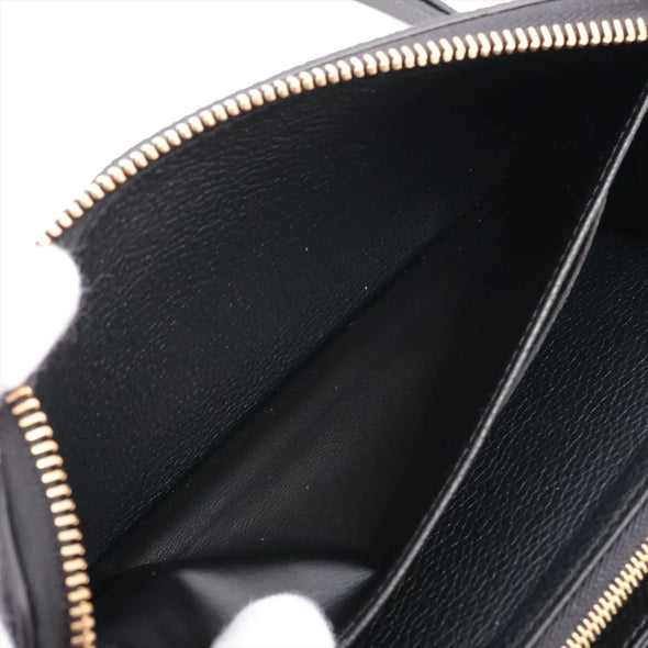 Louis Vuitton Black Beige Bicolor Monogram Empreinte Leather Zippy Wallet [Clearance Sale]