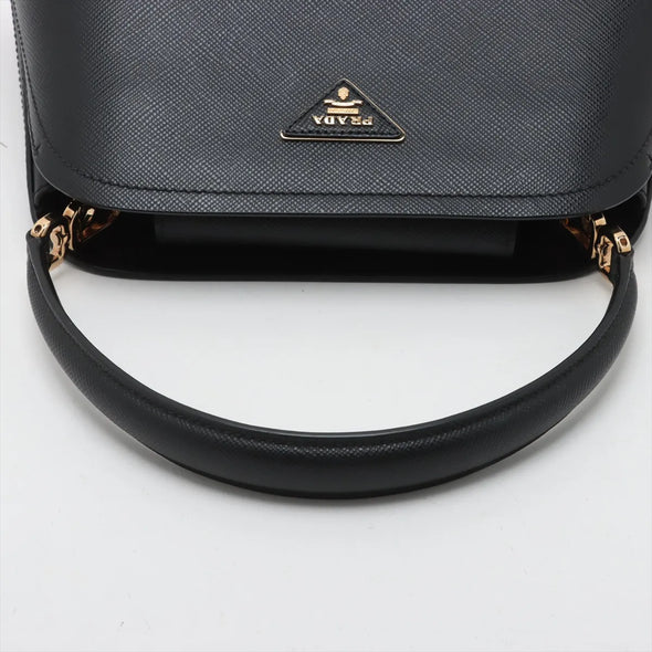 Prada Black Saffiano Cuir Handbag  [Clearance Sale]