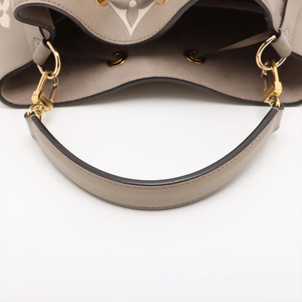 Louis Vuitton Tourterelle Bicolor Monogram Empreinte Leather Neonoe MM  [Clearance Sale]