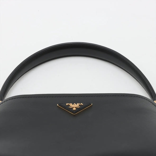 Prada Black Saffiano Cuir Handbag  [Clearance Sale]