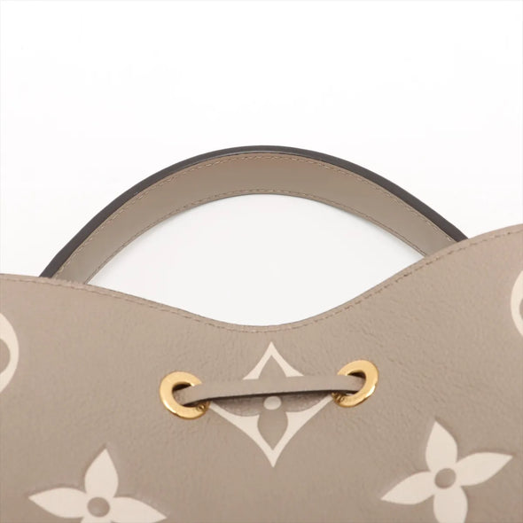 Louis Vuitton Tourterelle Bicolor Monogram Empreinte Leather Neonoe MM  [Clearance Sale]