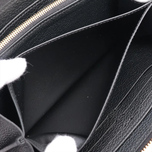 Louis Vuitton Black Beige Bicolor Monogram Empreinte Leather Zippy Wallet [Clearance Sale]