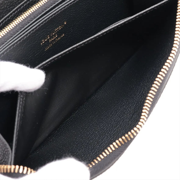 Louis Vuitton Black Beige Bicolor Monogram Empreinte Leather Zippy Wallet [Clearance Sale]