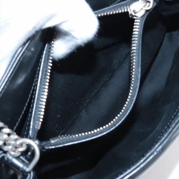 Saint Laurent Black Leather Small Loulou Shoulder Bag  [Clearance Sale]