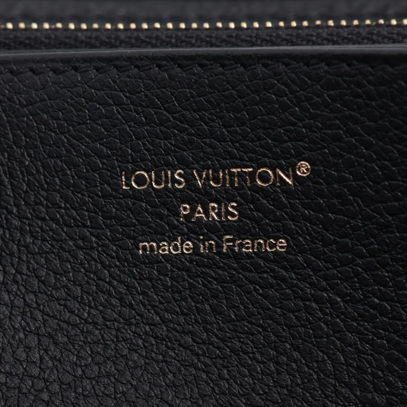 Louis Vuitton Black Beige Bicolor Monogram Empreinte Leather Zippy Wallet [Clearance Sale]