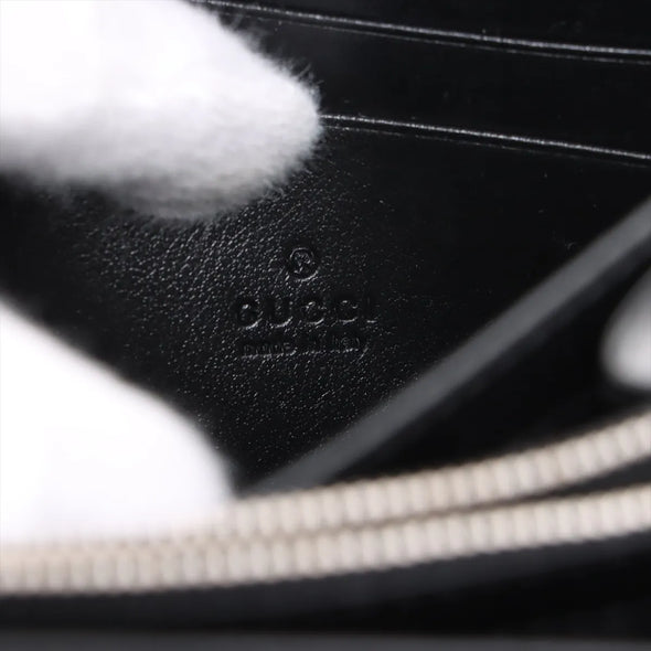 Gucci Black Marmont Matelasse Leather Chain Wallet [Clearance Sale]