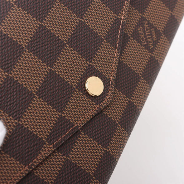 Louis Vuitton Damier Ebene Canvas Sarah Wallet [Clearance Sale]