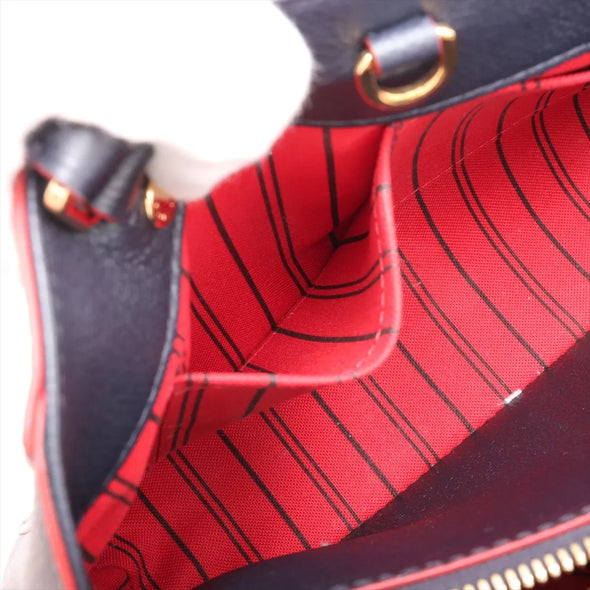 Louis Vuitton Navy Blue Monogram Empreinte Leather Montaigne BB [Clearance Sale]