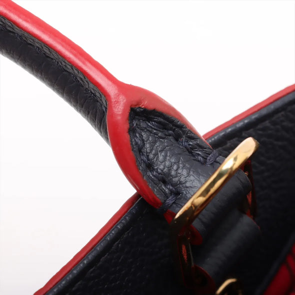 Louis Vuitton Navy Blue Monogram Empreinte Leather Montaigne BB [Clearance Sale]