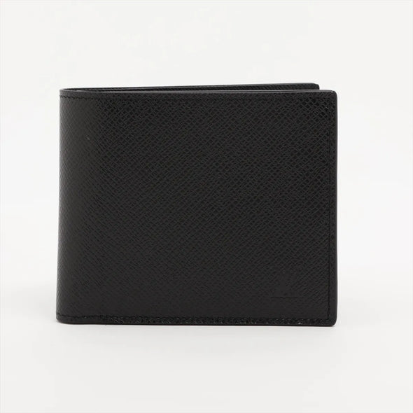 Louis Vuitton Black Taiga Leather Marco Wallet [Clearance Sale]