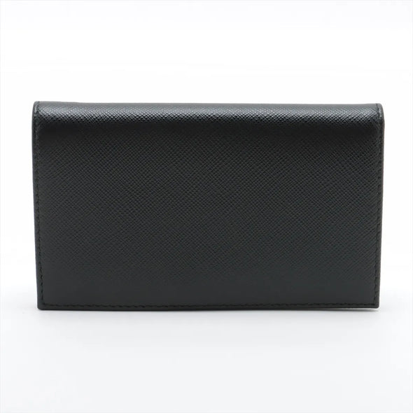 Prada Black Saffiano Leather Card Holder [Clearance Sale]
