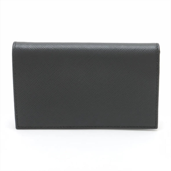 Prada Black Saffiano Leather Card Holder [Clearance Sale]