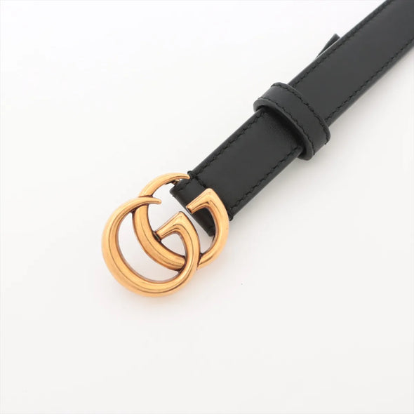 Gucci Black GG Marmont Thin Belt [Clearance Sale]