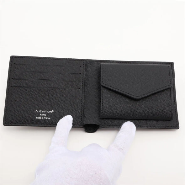 Louis Vuitton Black Taiga Leather Marco Wallet [Clearance Sale]