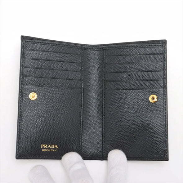 Prada Black Saffiano Leather Card Holder [Clearance Sale]