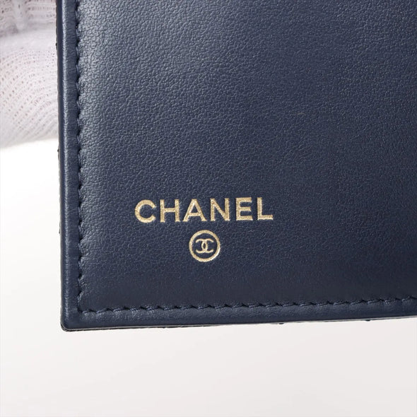 Chanel Black Caviar Calfskin Compact Wallet [Clearance Sale]
