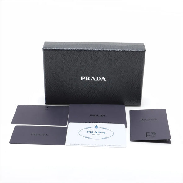 Prada Black Saffiano Leather Card Holder [Clearance Sale]