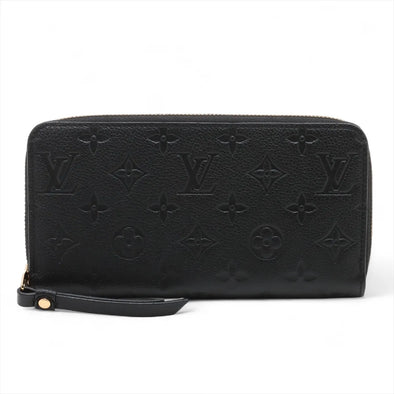 Louis Vuitton Noir Monogram Empreinte Leather Zippy Wallet [Clearance Sale]