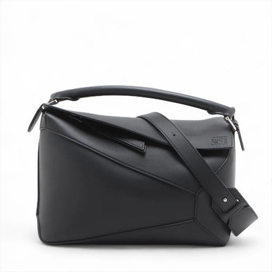 Loewe Black Leather Medium Puzzle Bag [Clearance Sale]