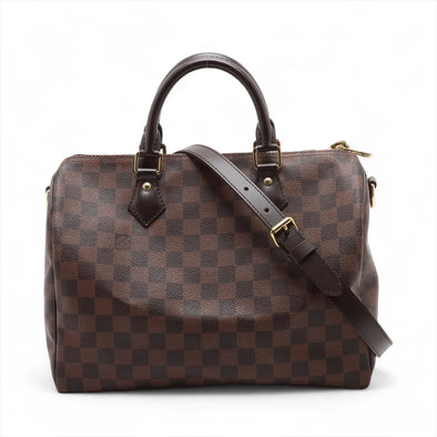 Louis Vuitton Damier Ebene Canvas Speedy 30 Bandouliere [Clearance Sale]