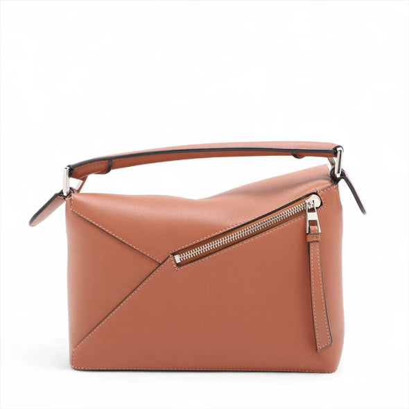 Loewe Beige White Leather Small Puzzle Bag  [Clearance Sale]