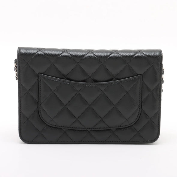 Chanel Black Caviar Calfskin Wallet on Chain [Clearance Sale]