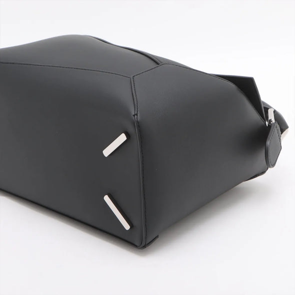 Loewe Black Leather Medium Puzzle Bag [Clearance Sale]