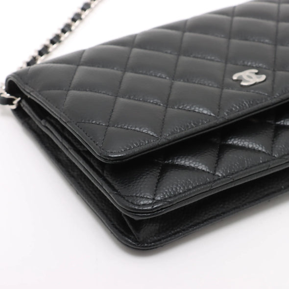 Chanel Black Caviar Calfskin Wallet on Chain [Clearance Sale]